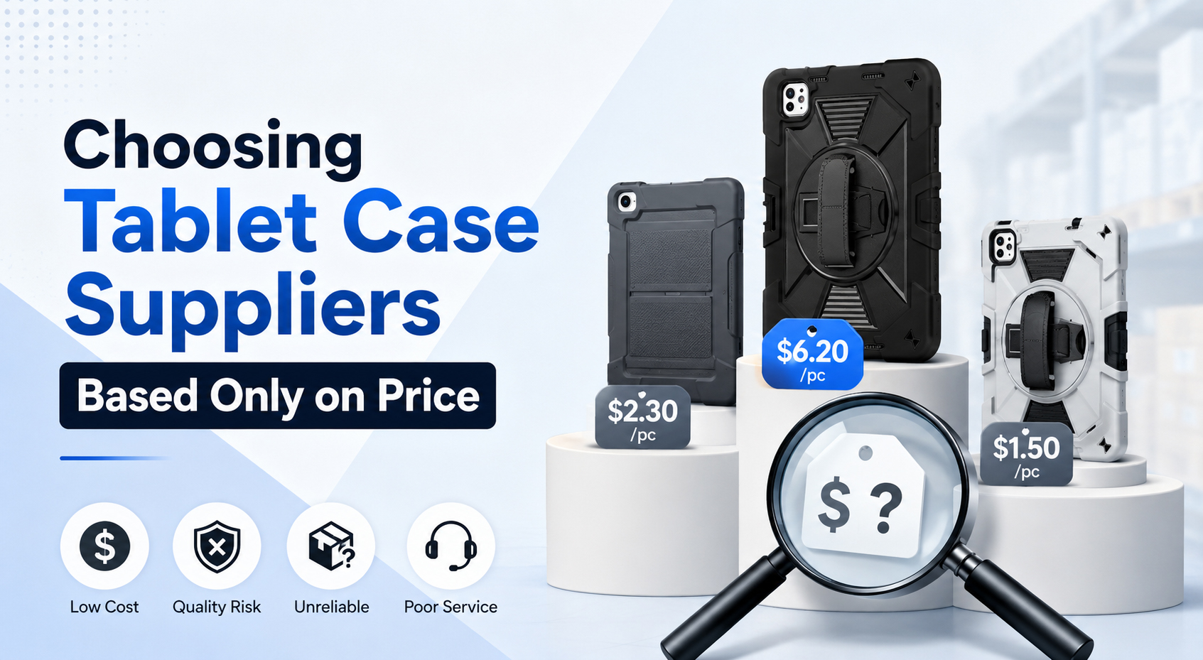 Mistake #1 Choosing Tablet Case Suppliers Based Only on Price