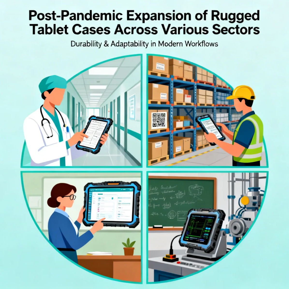 Post-Pandemic Expansion of Rugged Tablet Cases Across Various Sectors