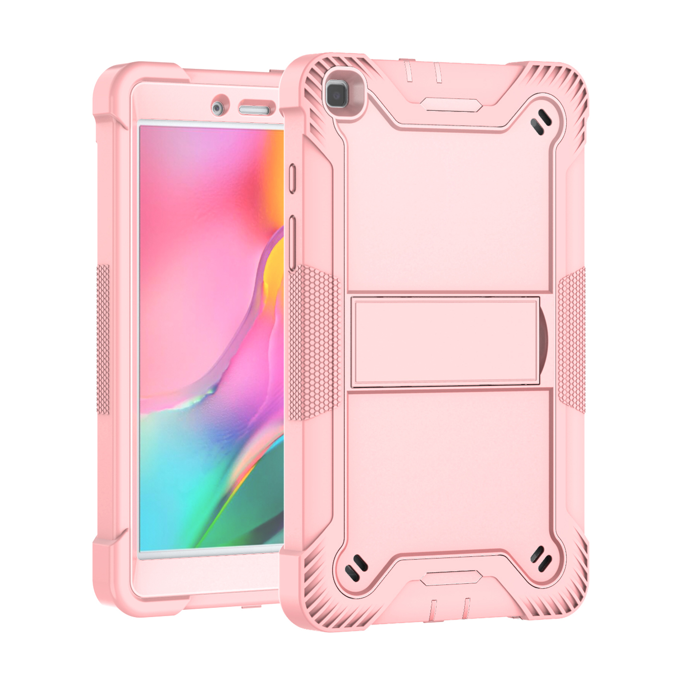 TOZIZO Shockproof Rugged Protective Kickstand Tablet Protector Case for Samsung Tab A 8.0(2019) T290/T295