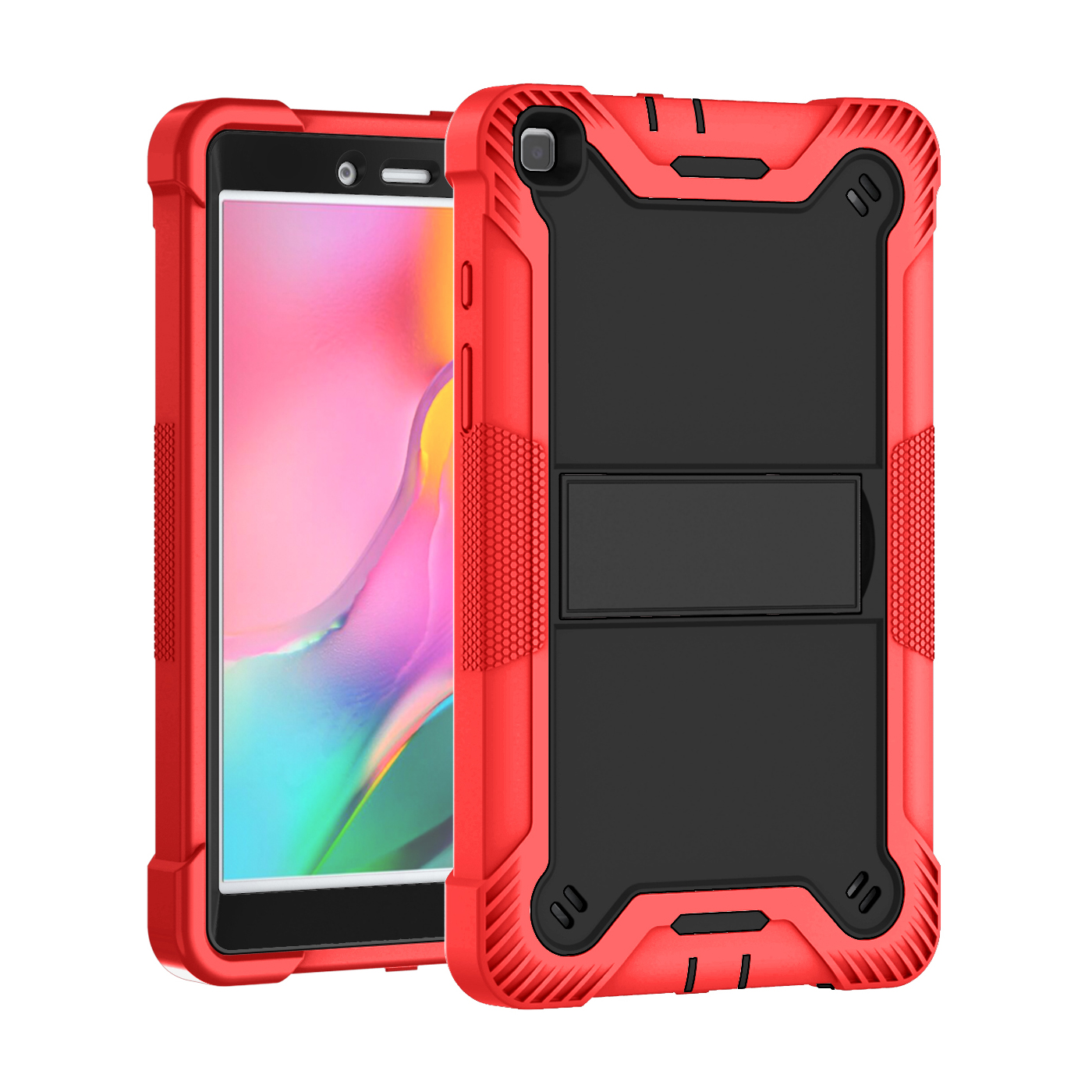 TOZIZO 3-Layer Hybrid Protective Stand Shockproof Tablet Cover for Samsung Tab A 8.0(2019) T290/T295