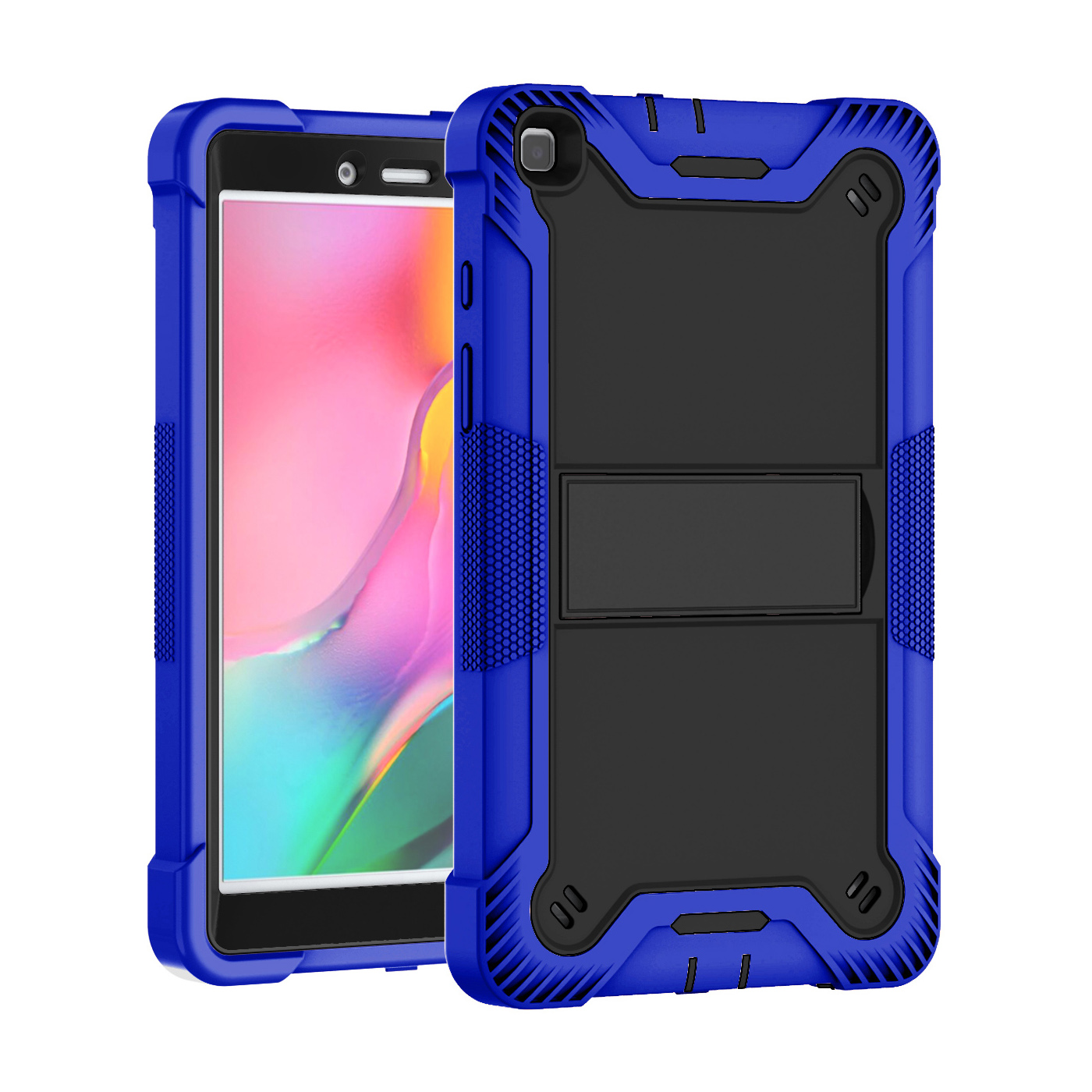 TOZIZO Rugged Full-Body Hybrid Kickstand Shockproof Tablet Case for Samsung Tab A 8.0(2019) T290/T295