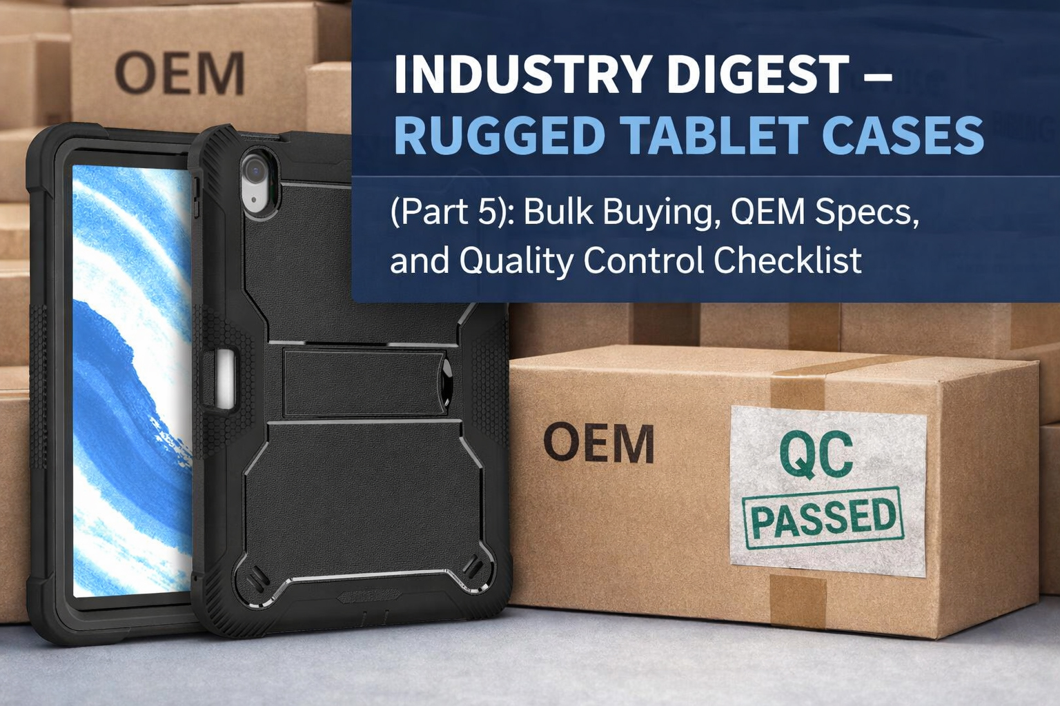 INDUSTRY DIGEST – RUGGED TABLET CASES (Part 5): Bulk Buying, OEM Specs, and Quality Control Checklist