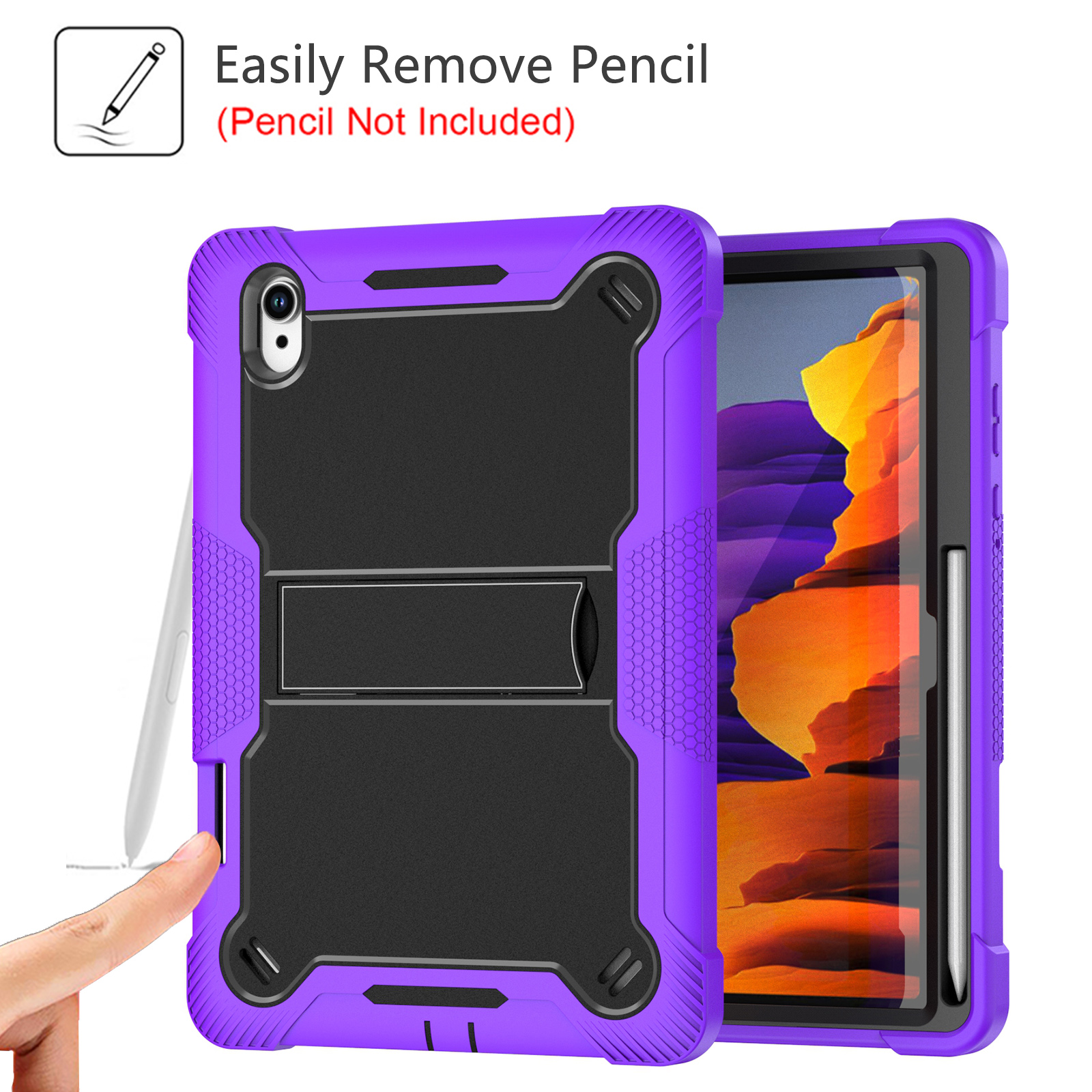 TOZIZO China Factory Full Body Protection 3-in-1 Rugged Drop Proof Tablet Case for Samsung Tab S11