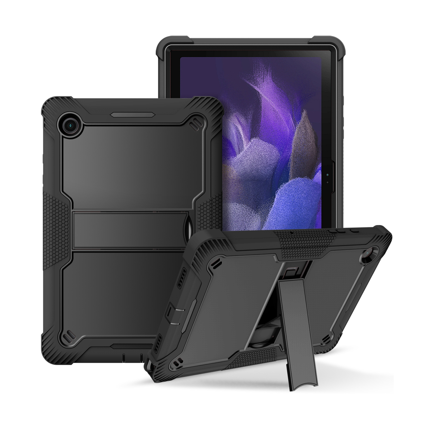 TOZIZO Samsung Galaxy Tab A8 10.5 (2021) X200/X205 3-in-1 Heavy Duty Hybrid Armor Tablet Case