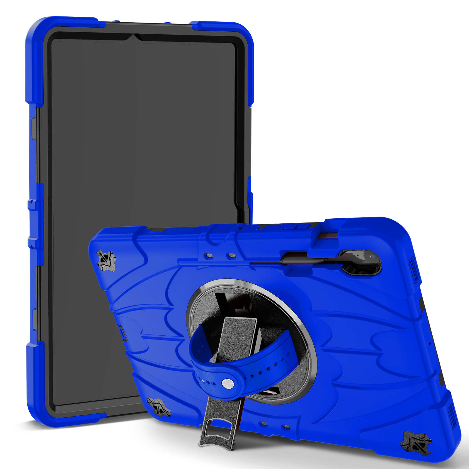TOZIZO Samsung Galaxy Tab S10 FE Plus Rugged Tablet Case with 360° Rotatable Hand Strap & Kickstand – Full-Body Shockproof Protective Tablet Cover