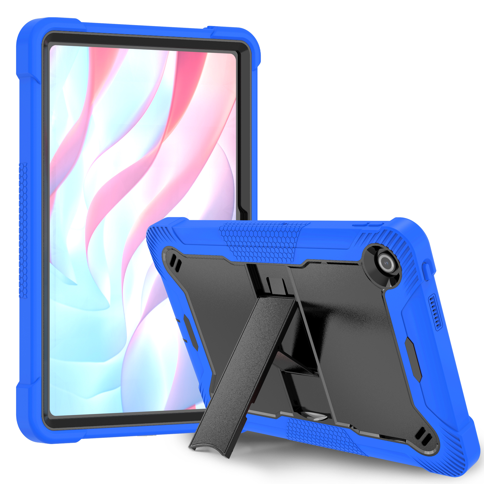 TOZIZO Survivor-Grade Shockproof Tablet Case for Lenovo Tab K10 Gen 2 – Blue Heavy Duty Kids Armor Tablet Shell