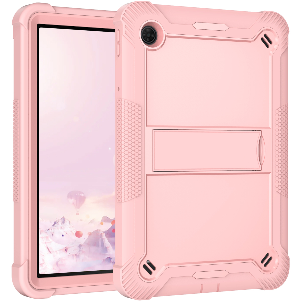 TOZIZO Pink Triple-Layer Kid Friendly Case for Tab 10 5G - Drop Proof & Stylish Tablet Cover