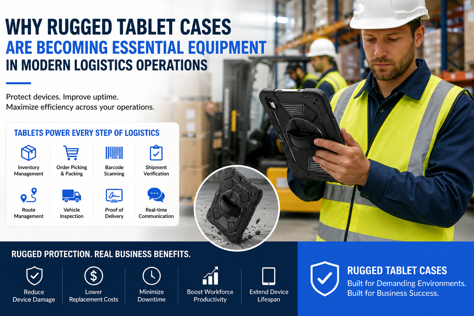 Why Rugged Tablet Cases Are Becoming Essential Equipment in Modern Logistics Operations