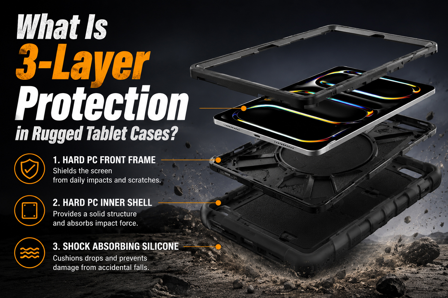 What Is 3-Layer Protection in Rugged Tablet Cases? A Complete Guide