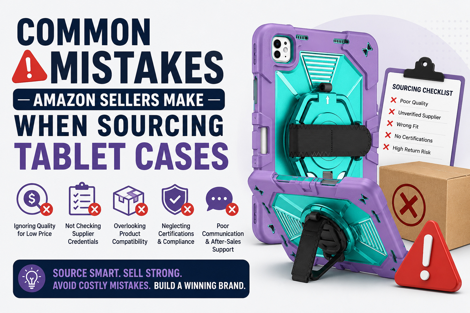 Common Mistakes Amazon Sellers Make When Sourcing Tablet Cases