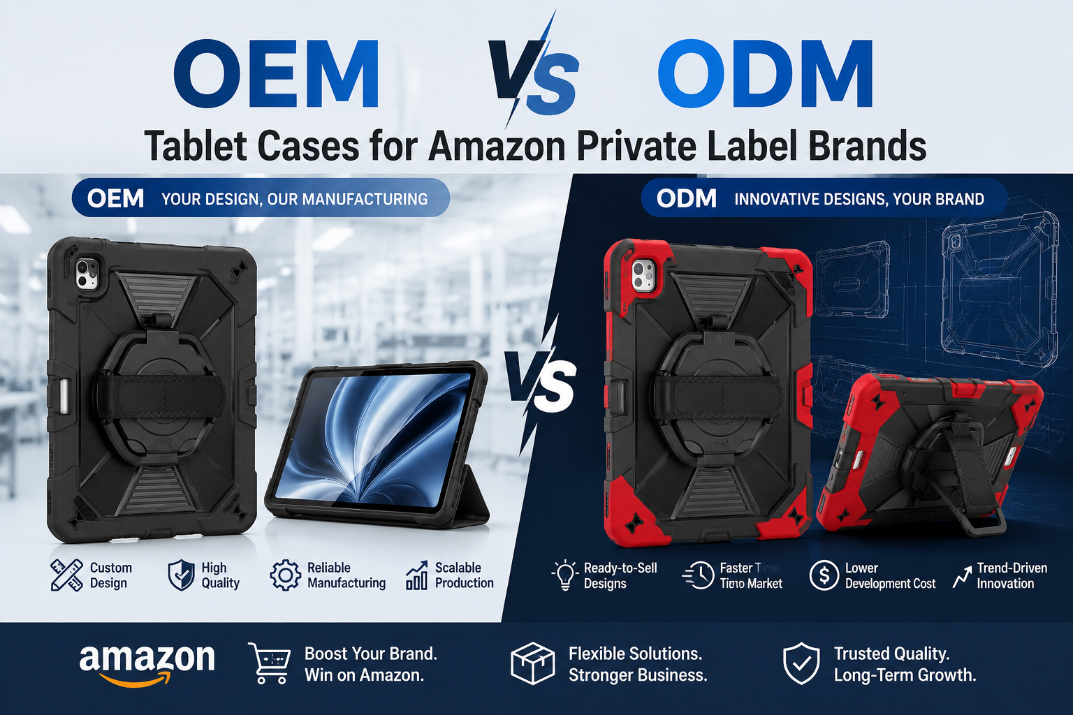 OEM vs ODM Tablet Cases for Amazon Private Label Brands