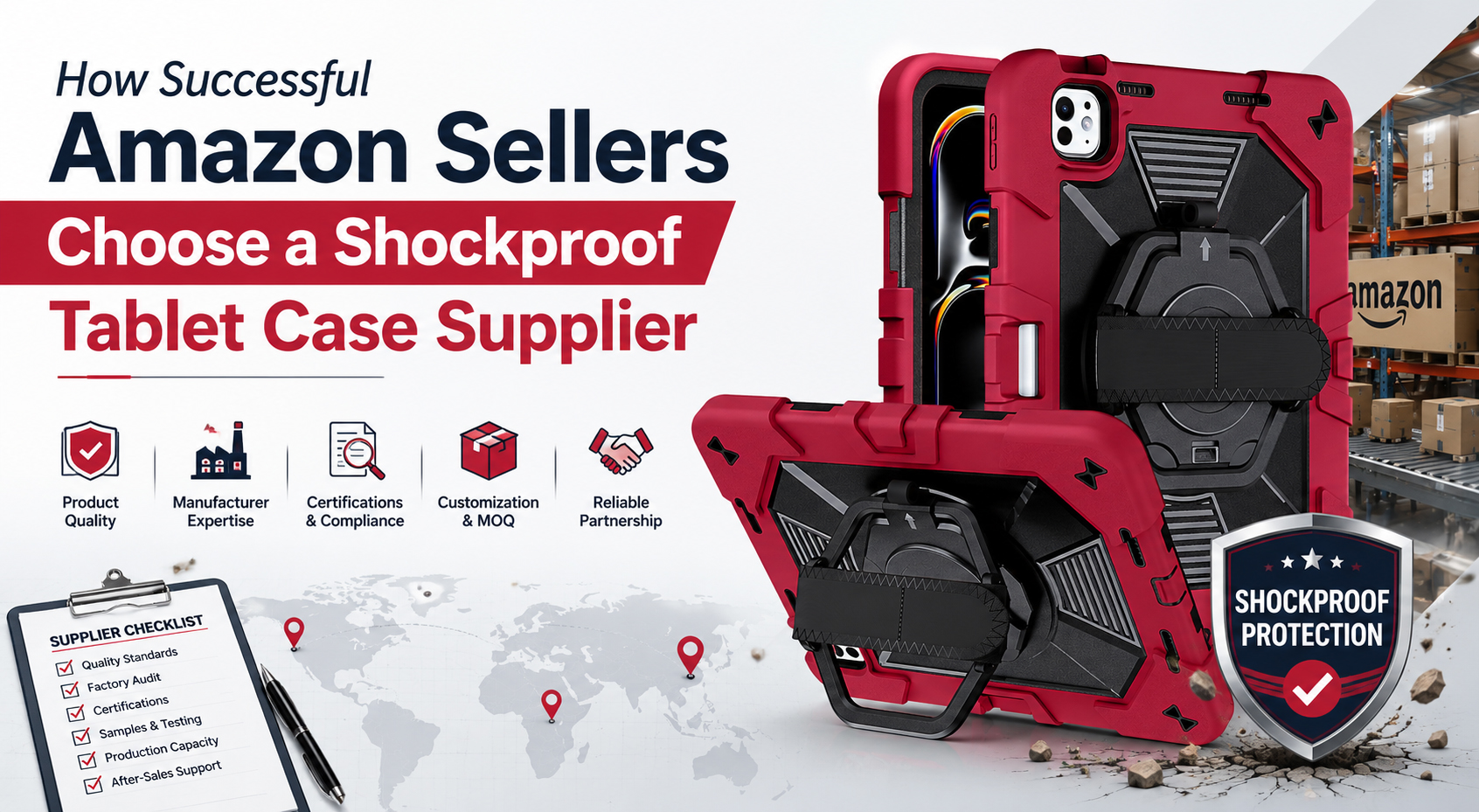 How Successful Amazon Sellers Choose a Shockproof Tablet Case Supplier