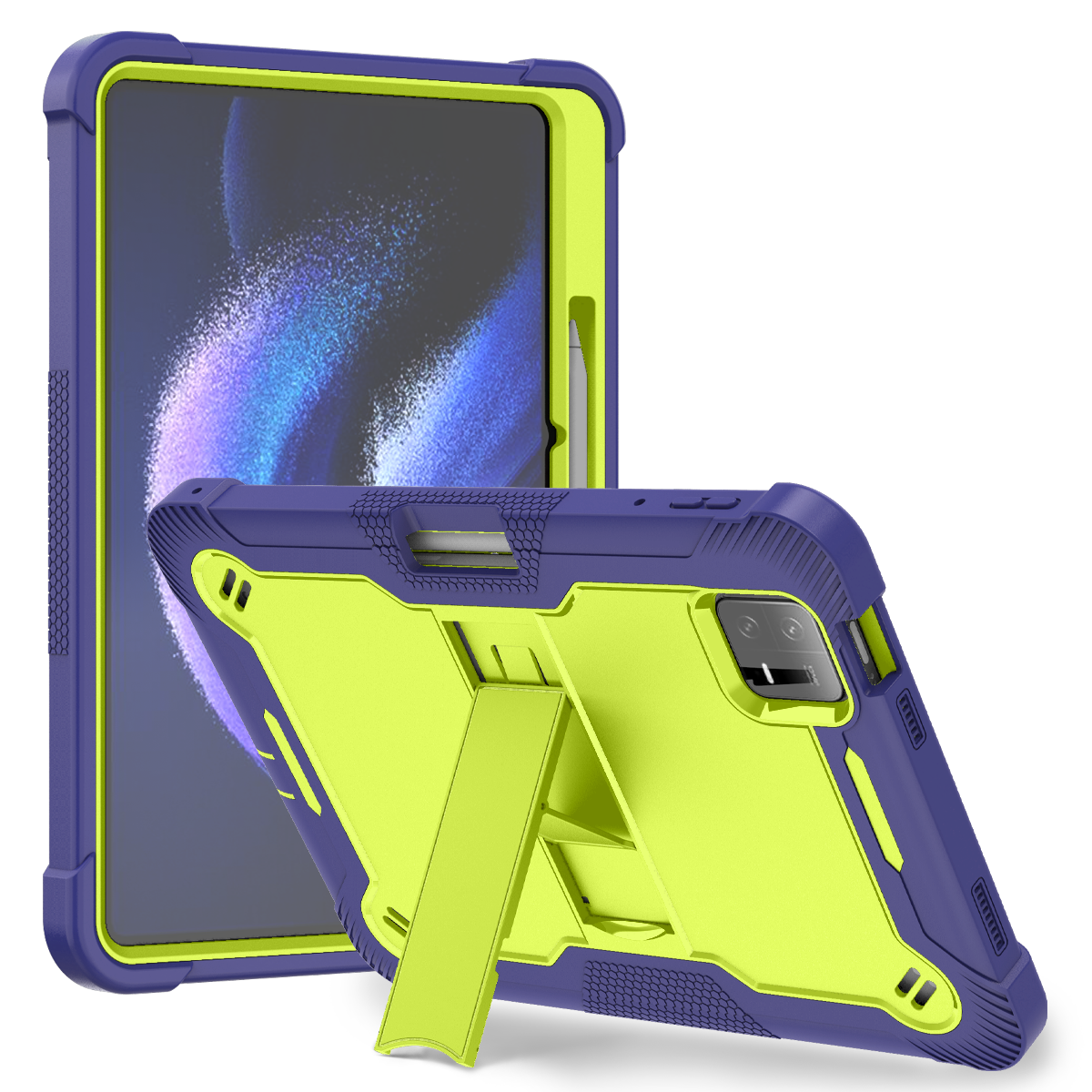 TOZIZO Hybrid Silicone Survivor Tablet Case for Xiaomi Pad 6 / 6 Pro – Heavy Duty Military Grade Shockproof Tablet Armor