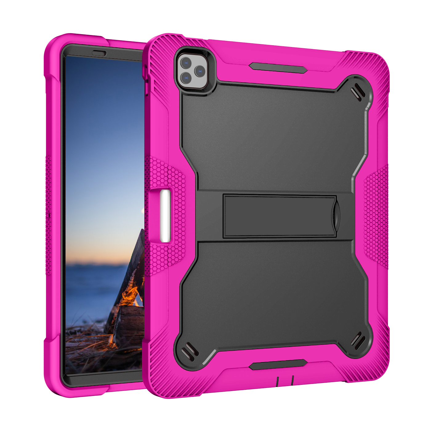 TOZIZO Military Grade Rugged iPad Pro 12.9 Case - Heavy Duty Full Body Protection Cover (2018-2022)