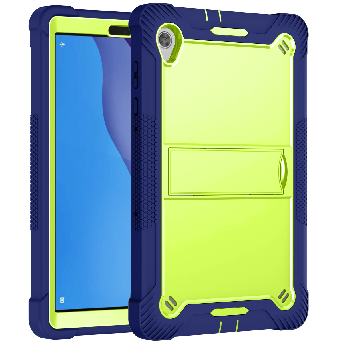 TOZIZO Navy Blue Enterprise Case for Lenovo M10 HD X306 | Heavy Duty Drop-Resistant Stand Cover