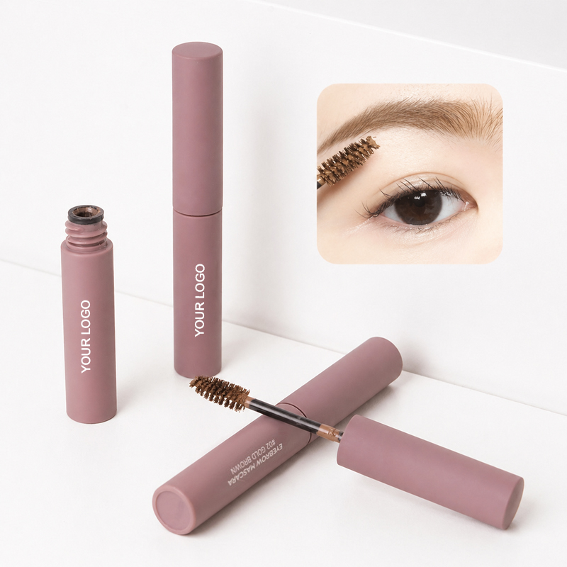 Tinted Eyebrow Gel & Long-Lasting Brow Tint – Matte Brown Tube for Defined Brows