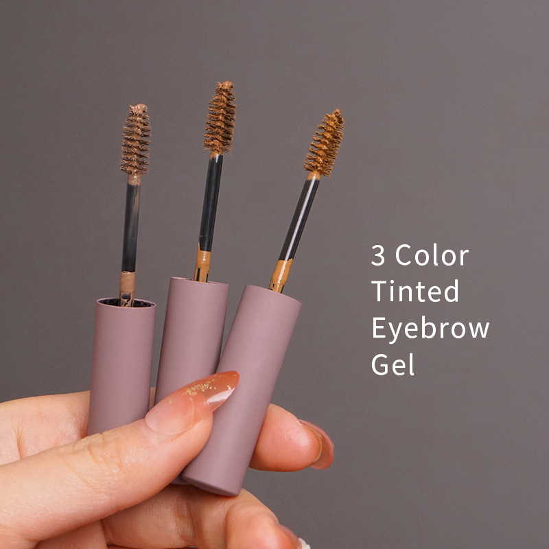 Tinted Eyebrow Gel & Long-Lasting Brow Tint – Matte Brown Tube for Defined Brows