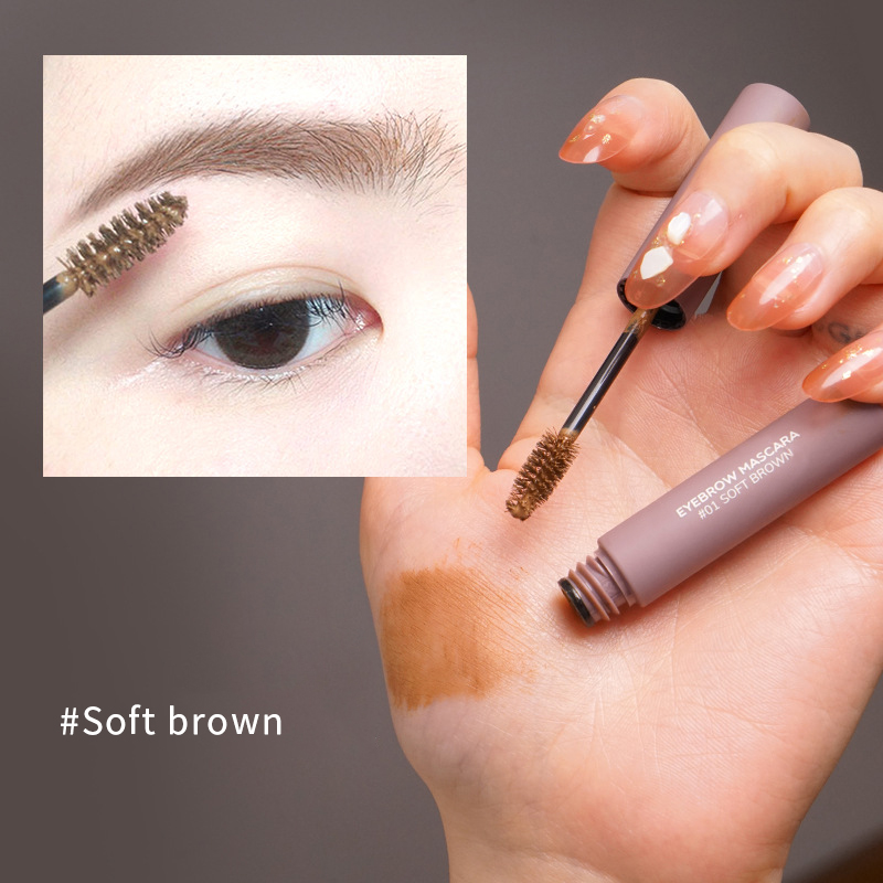 Tinted Eyebrow Gel & Long-Lasting Brow Tint – Matte Brown Tube for Defined Brows