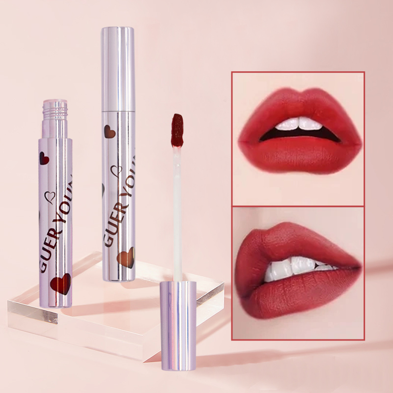 Heart-shaped Waterproof Matte Lip Gloss