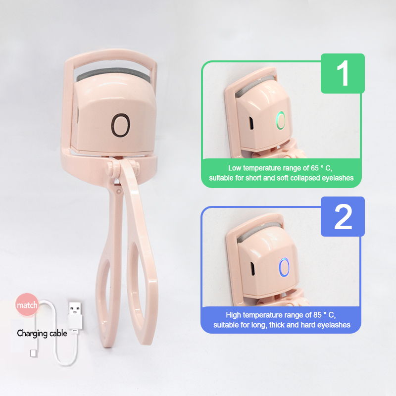 Heated Eyelash Curler, Fast Heat up Within 5s, 24 Hours Long Lasting, Rechargeable Electric Eyelash Curler, Temperature Control, Safe Anti-Burn Eyelash Curlers, Quick Natural Curling Eye Lashes