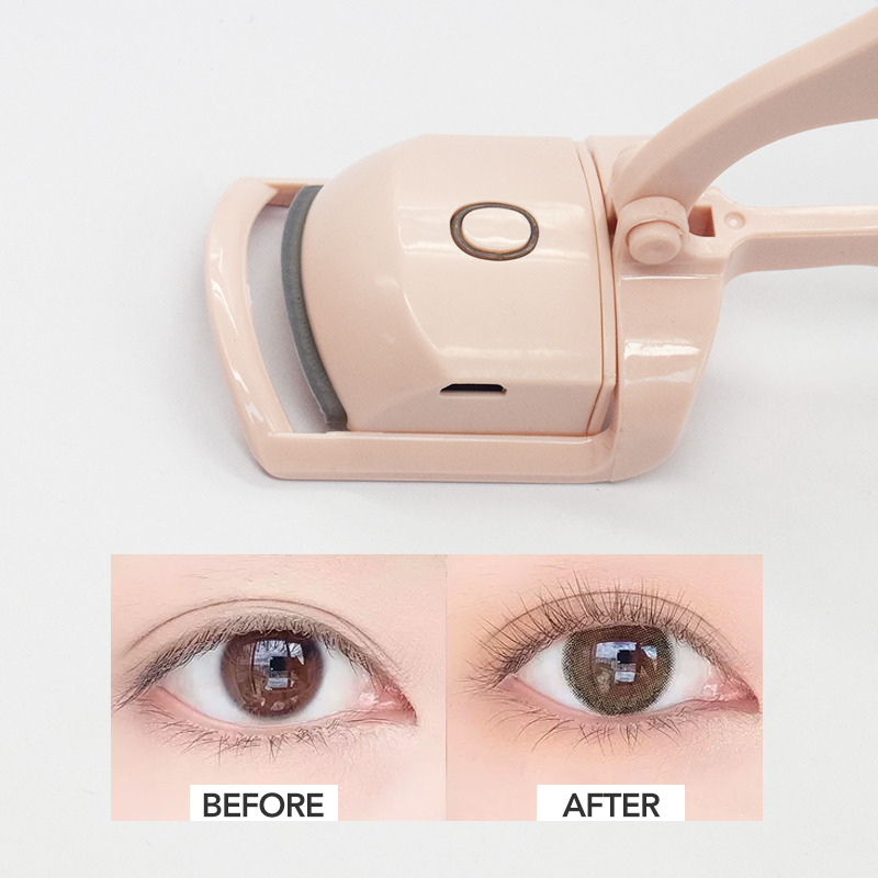 Heated Eyelash Curler, Fast Heat up Within 5s, 24 Hours Long Lasting, Rechargeable Electric Eyelash Curler, Temperature Control, Safe Anti-Burn Eyelash Curlers, Quick Natural Curling Eye Lashes