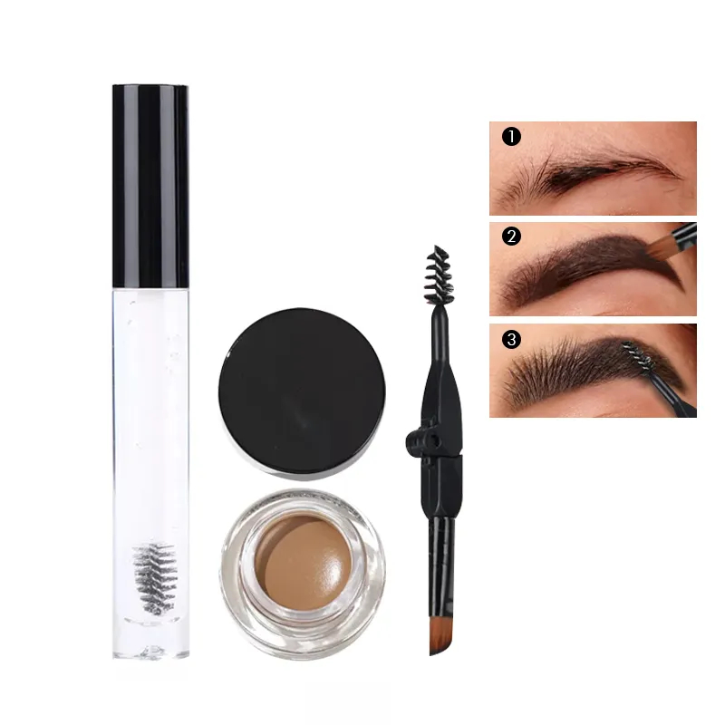 Brow Pomade & Clear Setting Gel – Sculpting Definition Kit