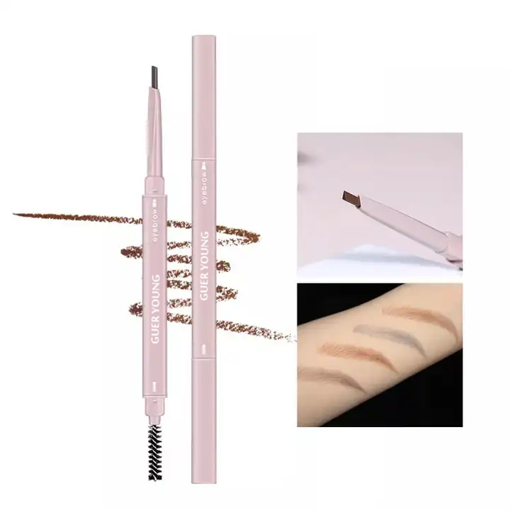 Dual-Ended Waterproof Eyebrow Pencil – Precise Shaping & Natural Coloring