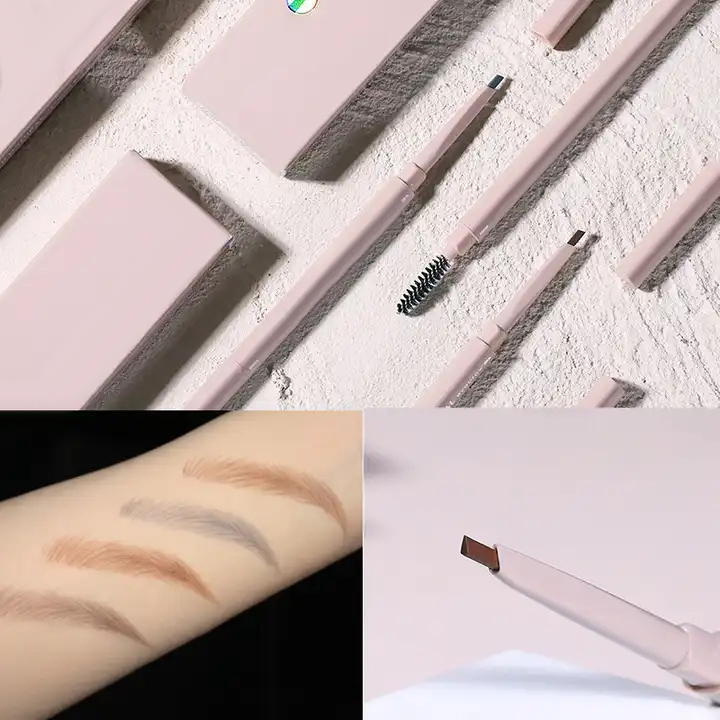 Dual-Ended Waterproof Eyebrow Pencil – Precise Shaping & Natural Coloring