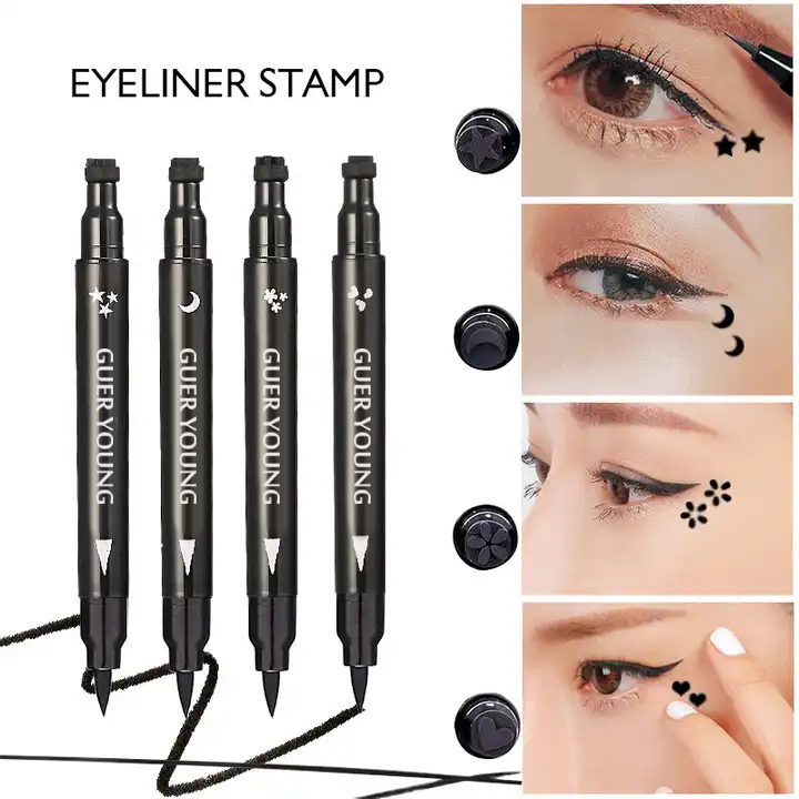 Dual-Ended Eyeliner Stamp Pen with Waterproof Precision Tip – 2.5g