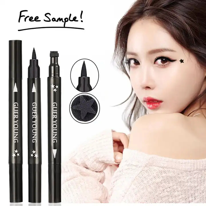 Dual-Ended Eyeliner Stamp Pen with Waterproof Precision Tip – 2.5g