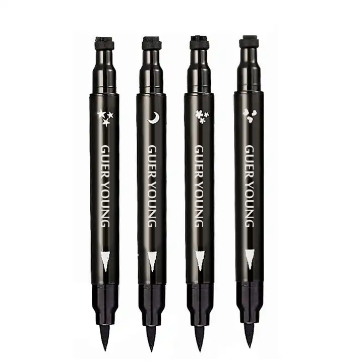 Dual-Ended Eyeliner Stamp Pen with Waterproof Precision Tip – 2.5g