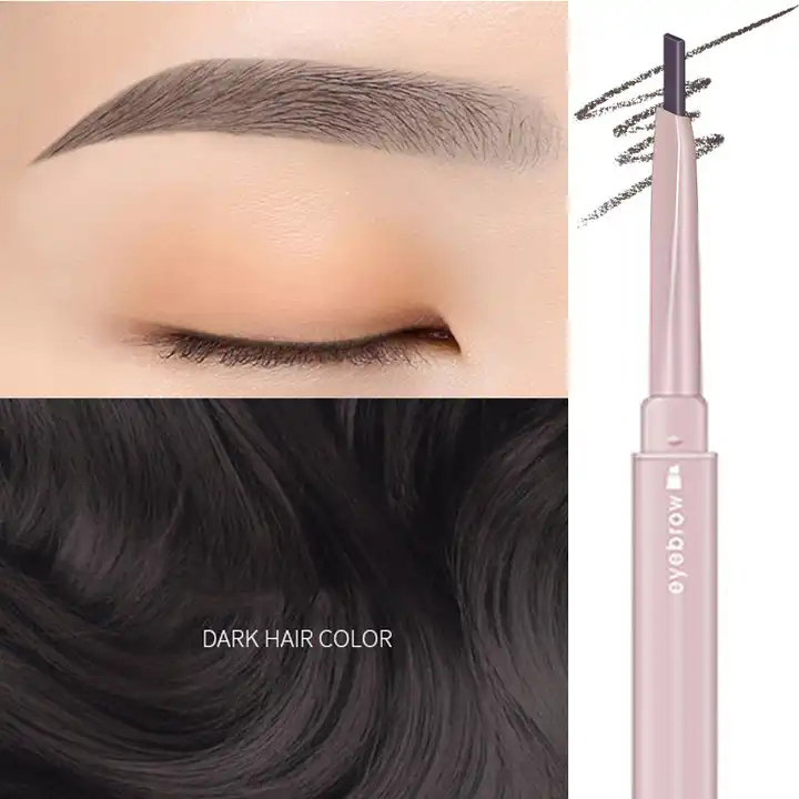 Dual-Ended Waterproof Eyebrow Pencil – Precise Shaping & Natural Coloring