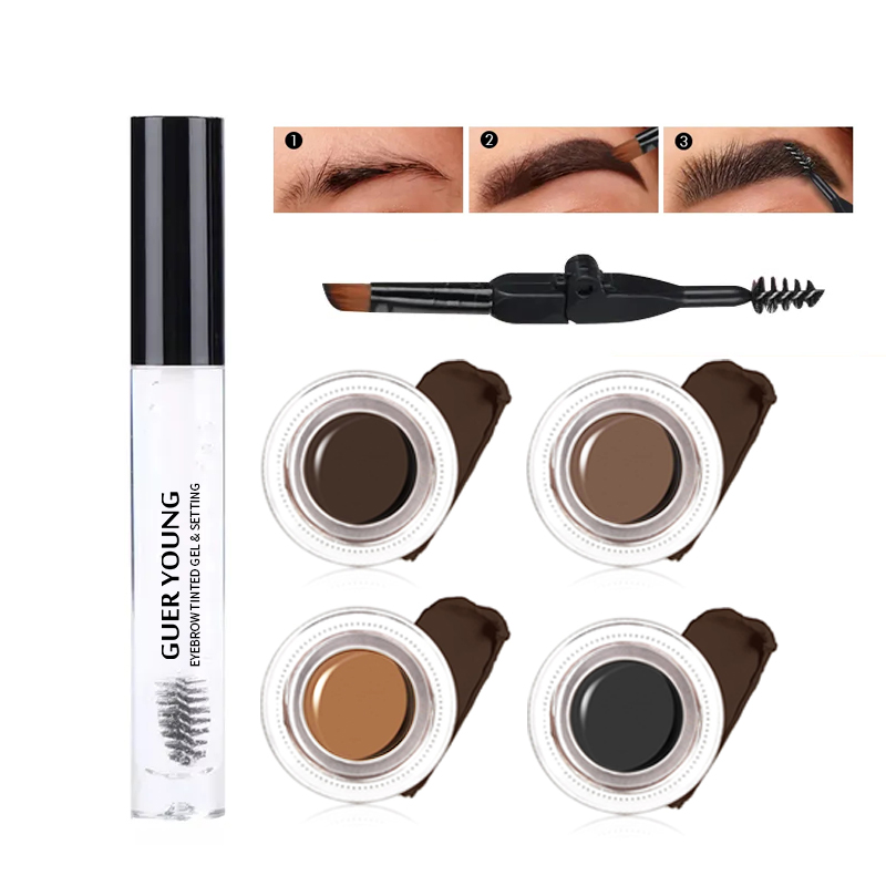 Brow Pomade & Clear Setting Gel – Sculpting Definition Kit