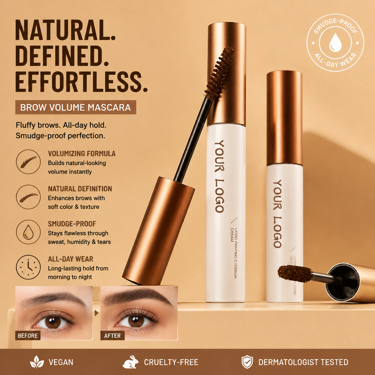 Waterproof Lengthening Mascara - Private Label Long-Lasting Mascara Wholesale