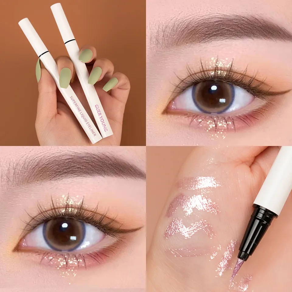 Superfine Glitter Liquid Eyeliner – Precision Tip & Waterproof Shine