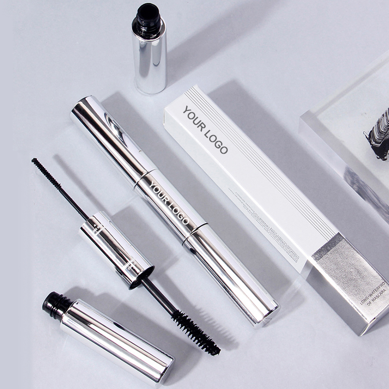 2-in-1 Waterproof Curling Mascara with Dual Brush – Long & Voluminous Lashes