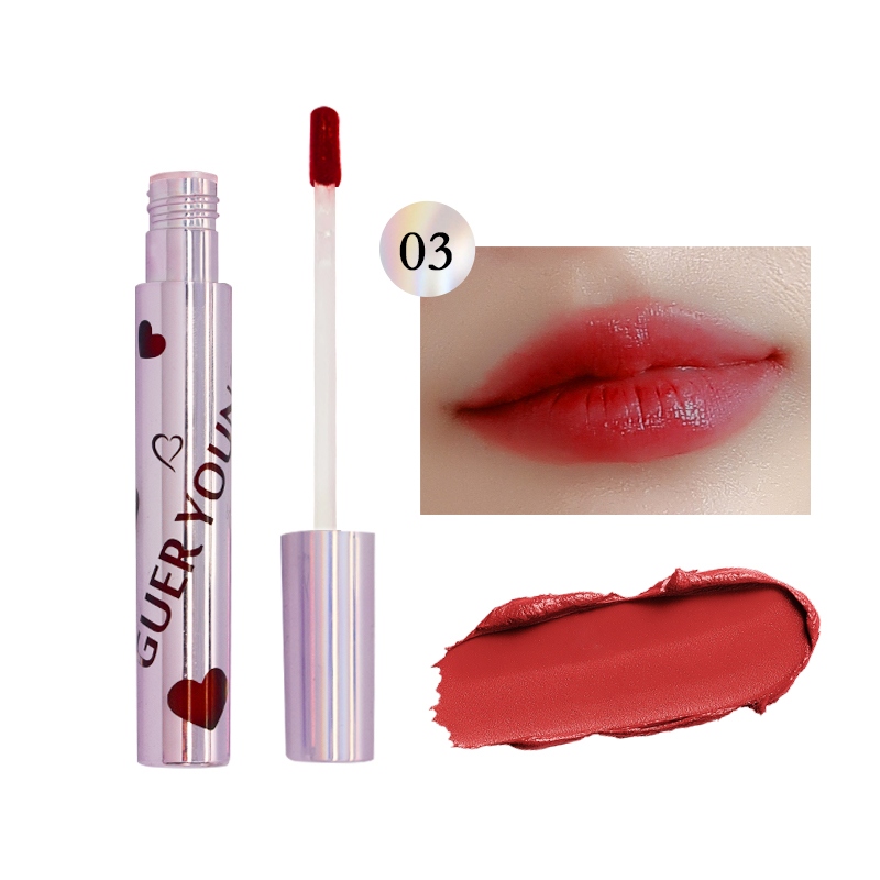 Heart-shaped Waterproof Matte Lip Gloss