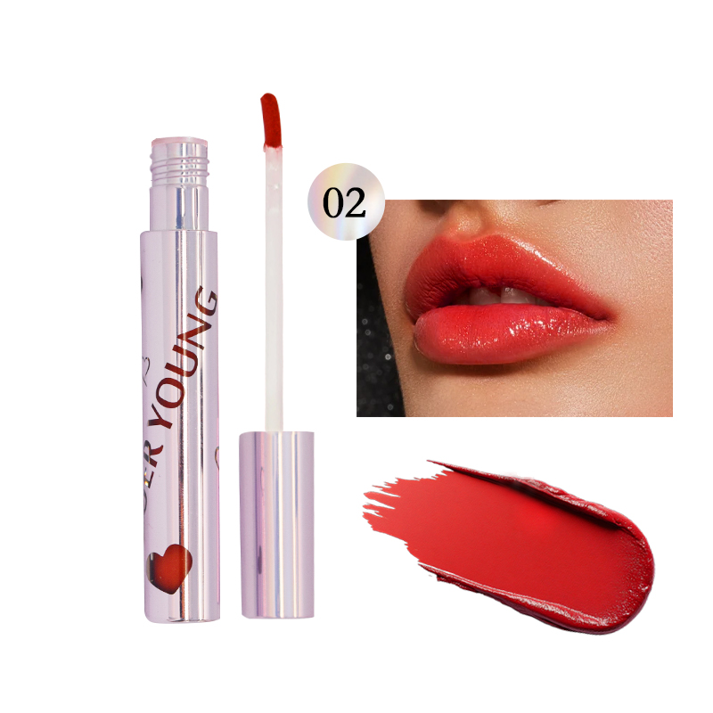 Heart-shaped Waterproof Matte Lip Gloss