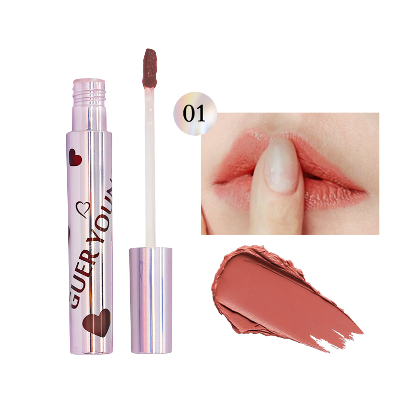 Heart-shaped Waterproof Matte Lip Gloss