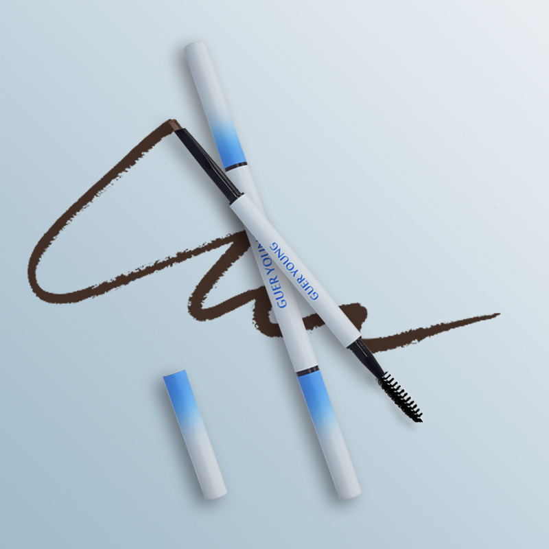 Waterproof Eyebrow Pencil OEM Manufacturer with Angled Tip Spoolie Brush