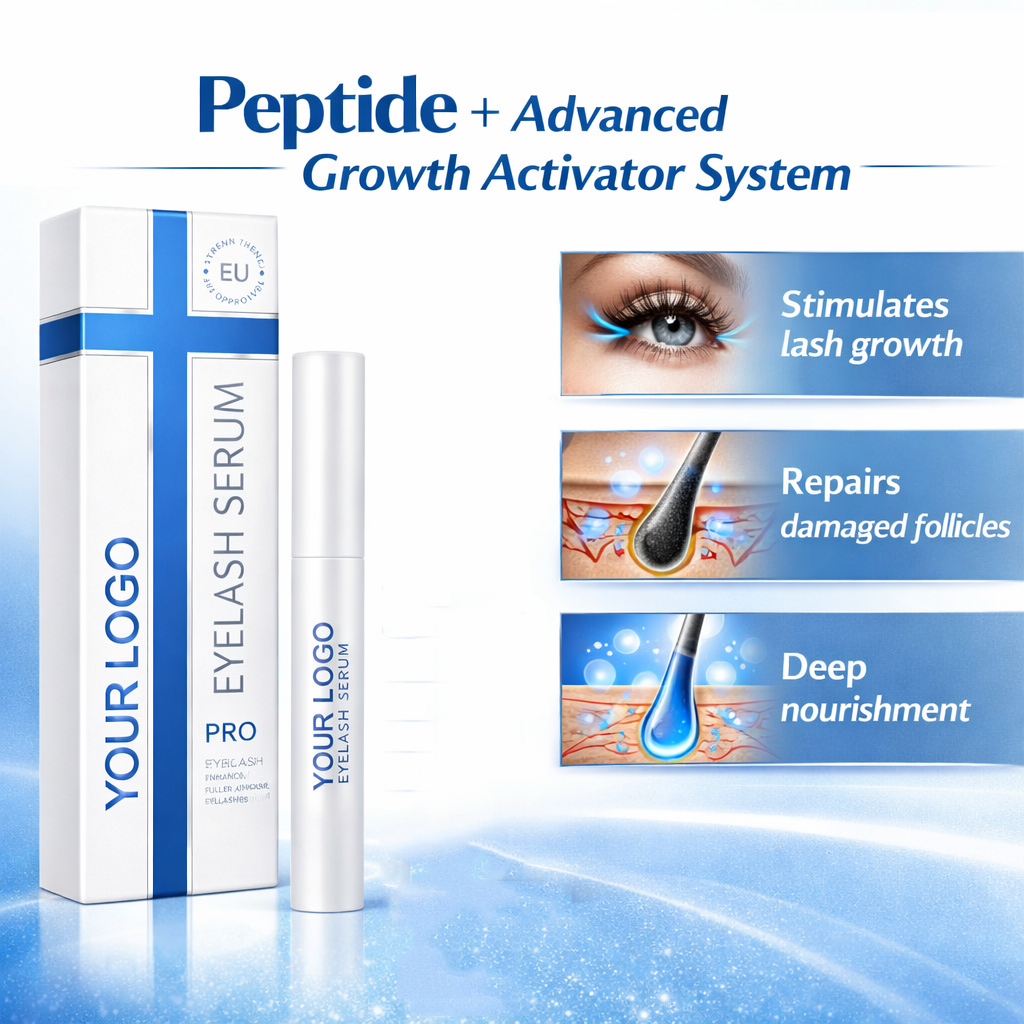 4 Weeks Visible Lash Growth Serum – Peptide Complex for Lash Strengthening & Precision Brush Application