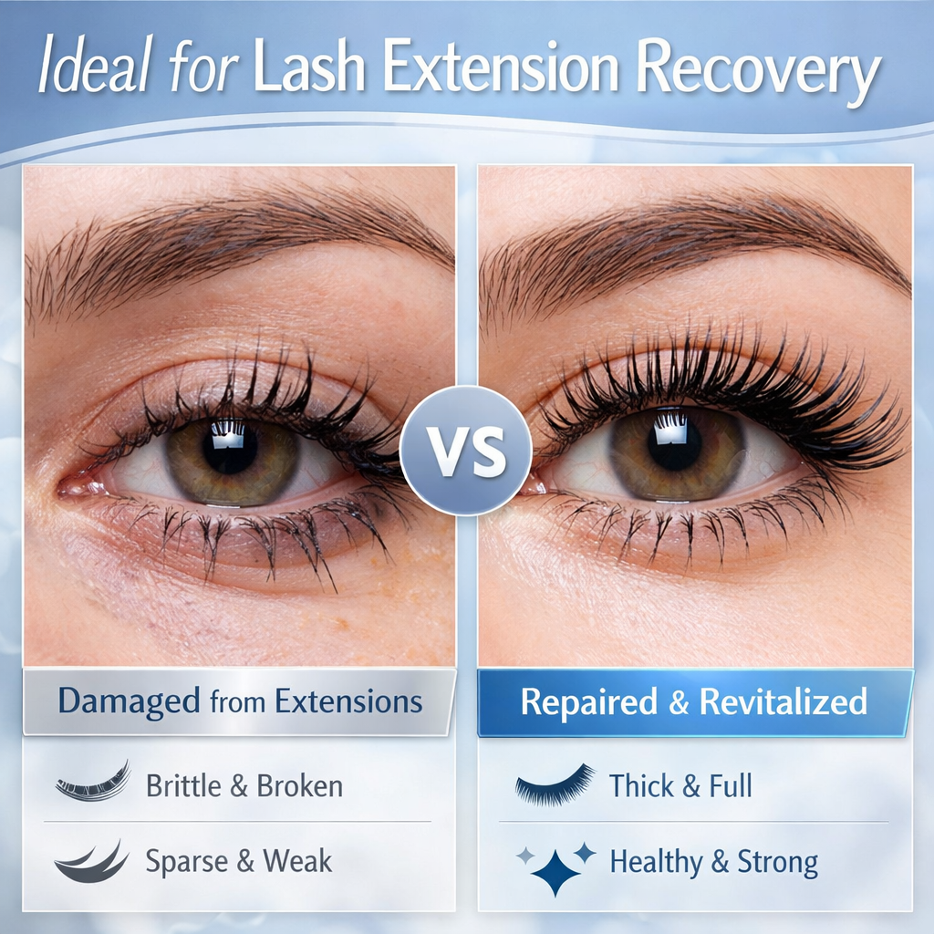 4 Weeks Visible Lash Growth Serum – Peptide Complex for Lash Strengthening & Precision Brush Application
