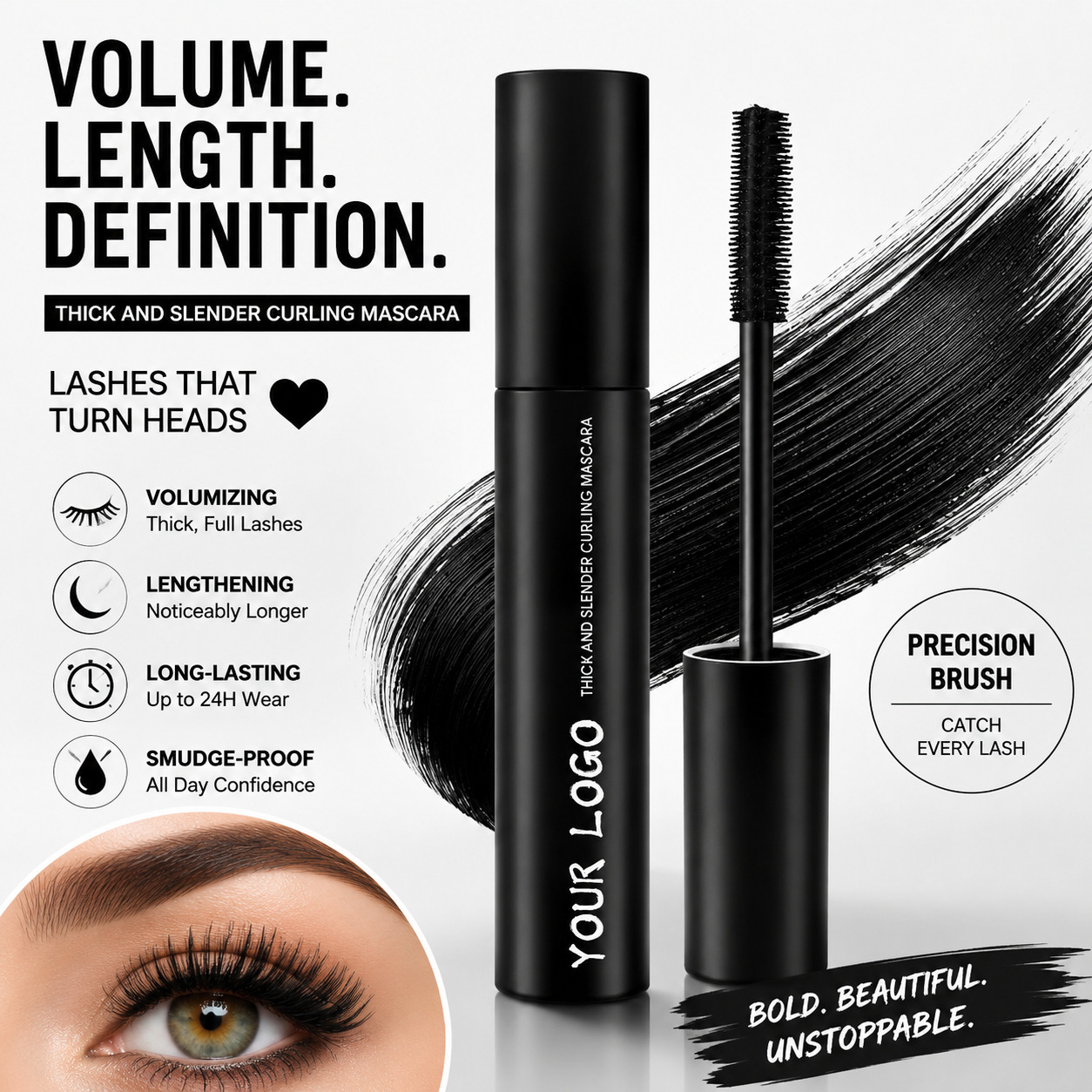 Private Label Volumizing & Curling Mascara – Custom Wholesale Mascara Manufacturer