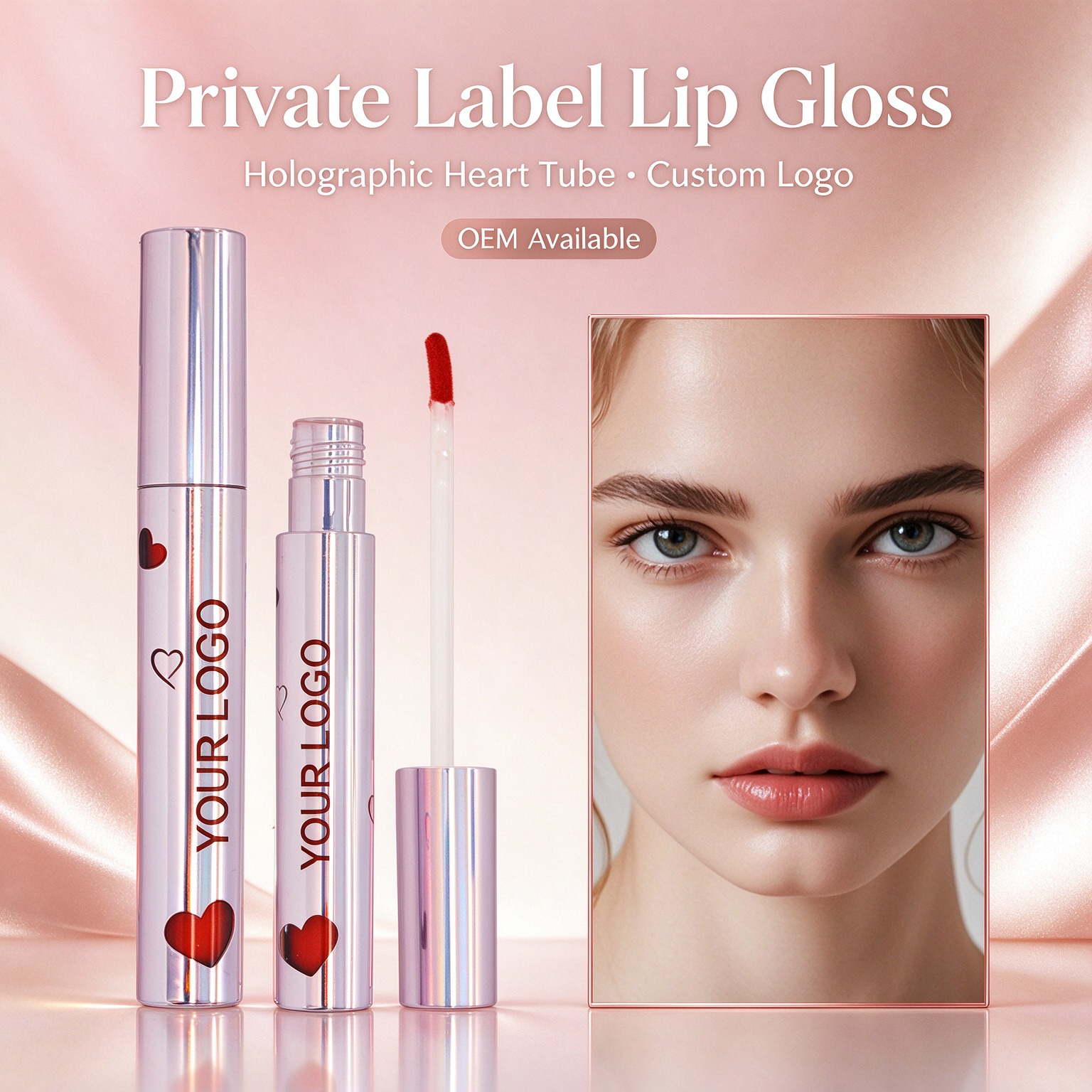 Heart-shaped Waterproof Matte Lip Gloss