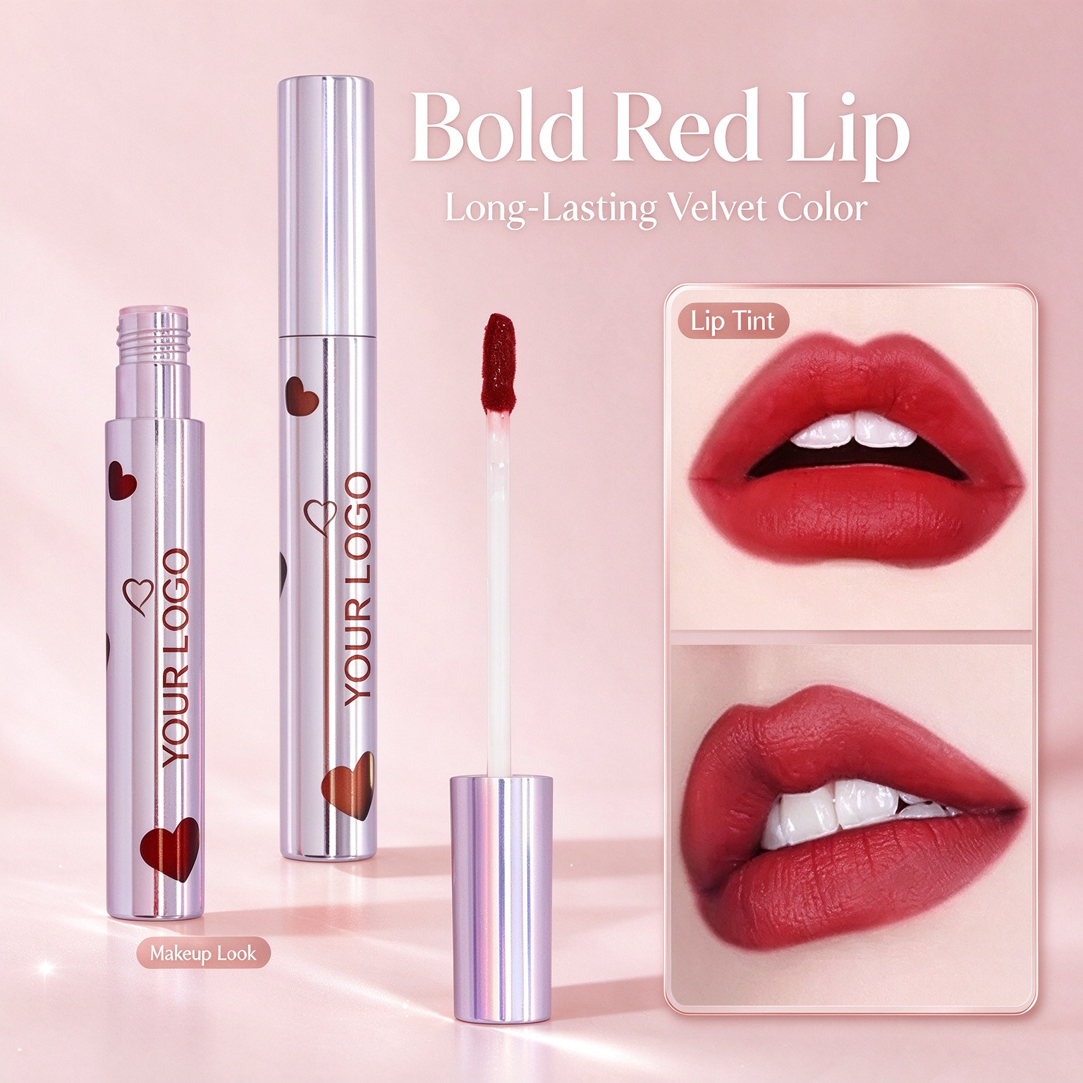 Heart-shaped Waterproof Matte Lip Gloss