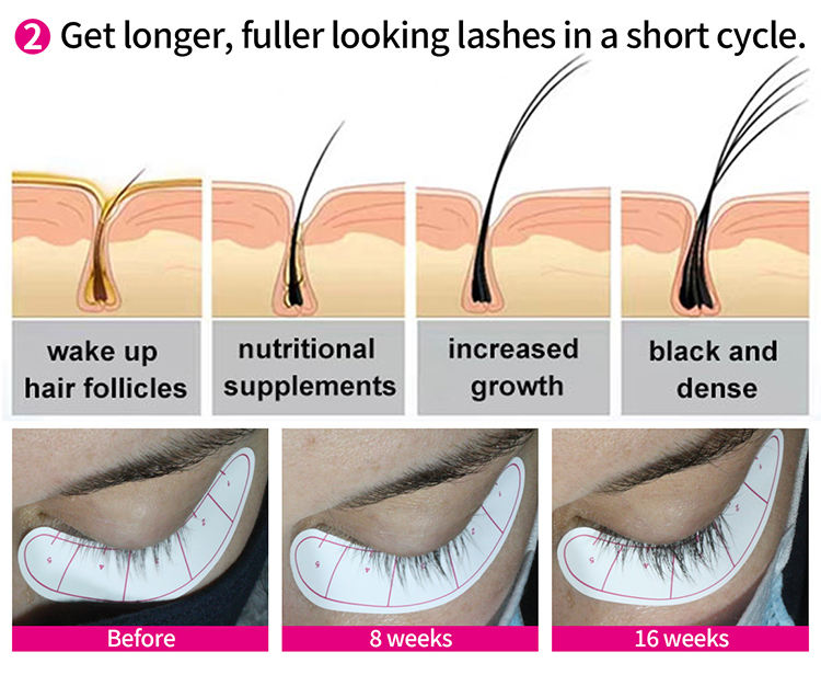 Lash Growth Serum & Eyelash Enhancer – Professional Eyelash Growth for Fuller, Longer Lashes
