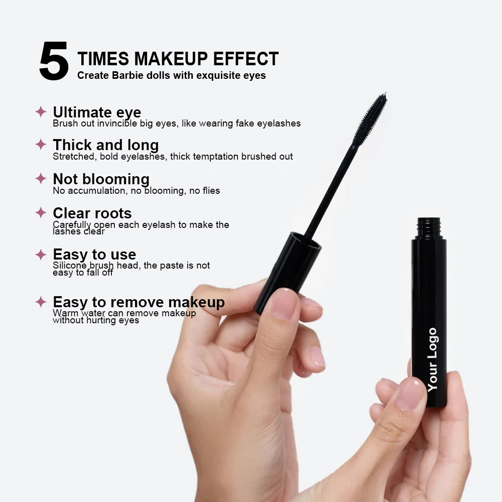 Volumizing Mascara with Tapered Silicone Brush for Fuller Defined Lashes