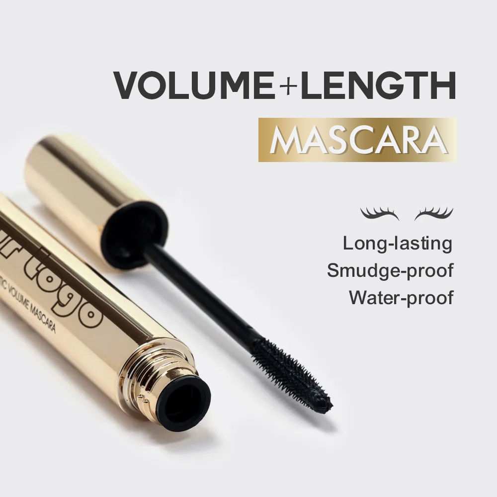 Volume Mascara with Precision Lash Brush for Fuller Dramatic Eyes