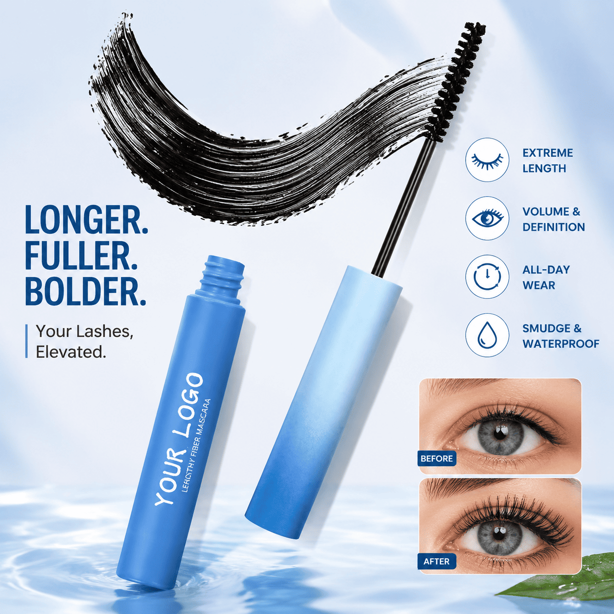 Lengthening Fiber Mascara – Waterproof Defined Natural Lashes