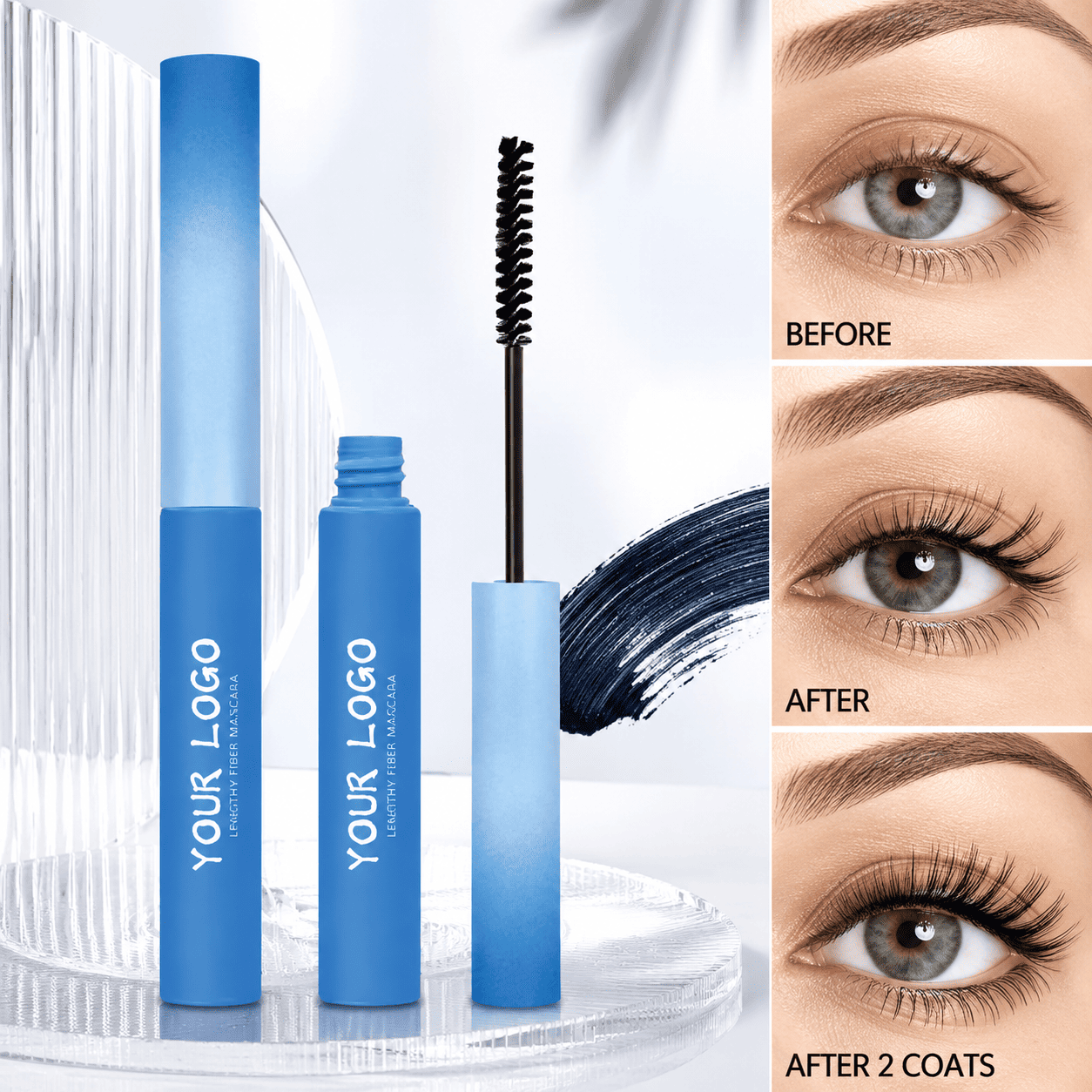 Lengthening Fiber Mascara – Waterproof Defined Natural Lashes